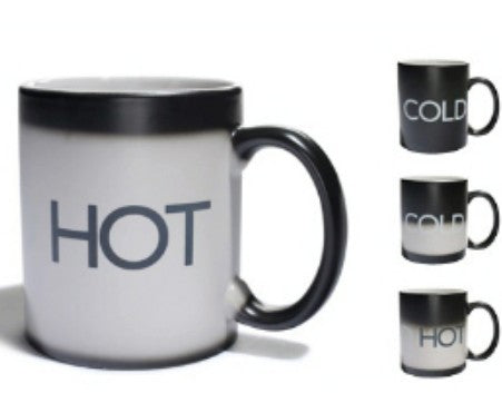 Blank Sublimation Black Heat Activated Color Changing Mug